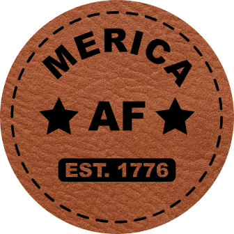 Merica AF Leatherette Custom Hat