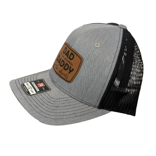 Dad in the Streets Hat - Funny Leatherette Patch Snapback
