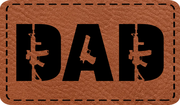 Dad Hat Patch made with Guns