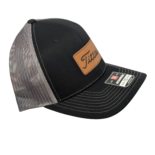 Titties Raw Hide Leatherette Patch Hat - Funny Golf Snapback