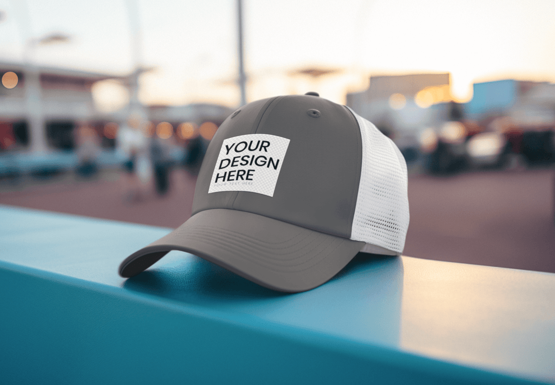 Picture of a hat saying your design here