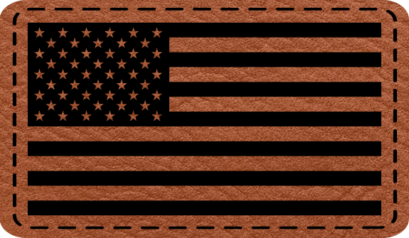 USA Flag - Leatherette