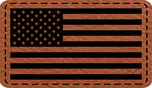 USA Flag - Leatherette