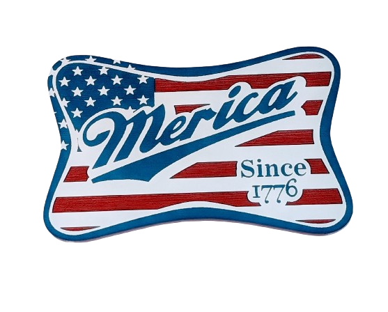 Merica - Flag Logo - Premium Acrylic