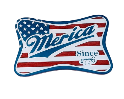 Merica - Flag Logo - Premium Acrylic