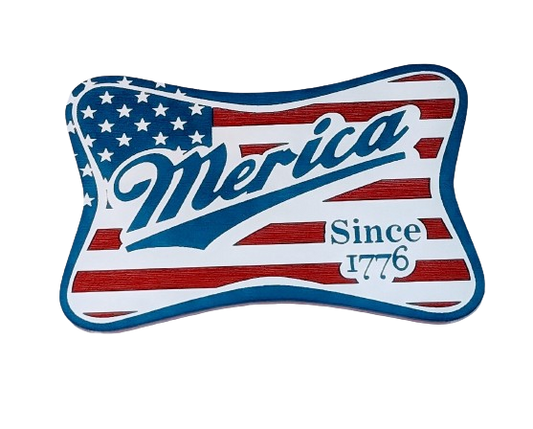 Merica - Flag Logo - Premium Acrylic