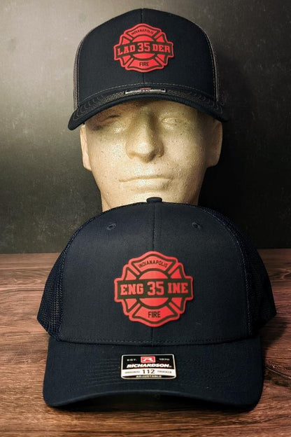 Custom Maltese Cross Firefighter Hat – Leatherette Patch