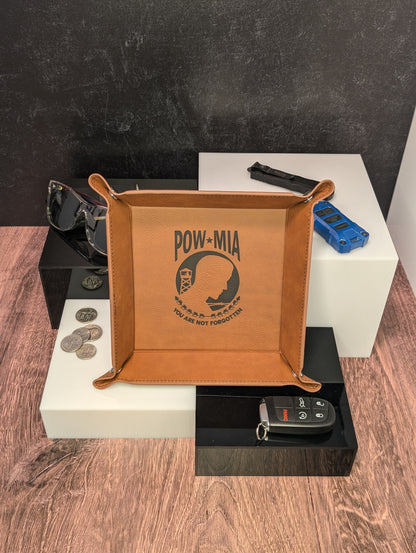 POW Design - Premium Leatherette Valet Tray