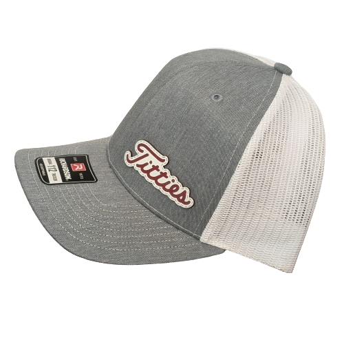 Titties White and Red Premium Patch Hat - Funny Golf Snapback